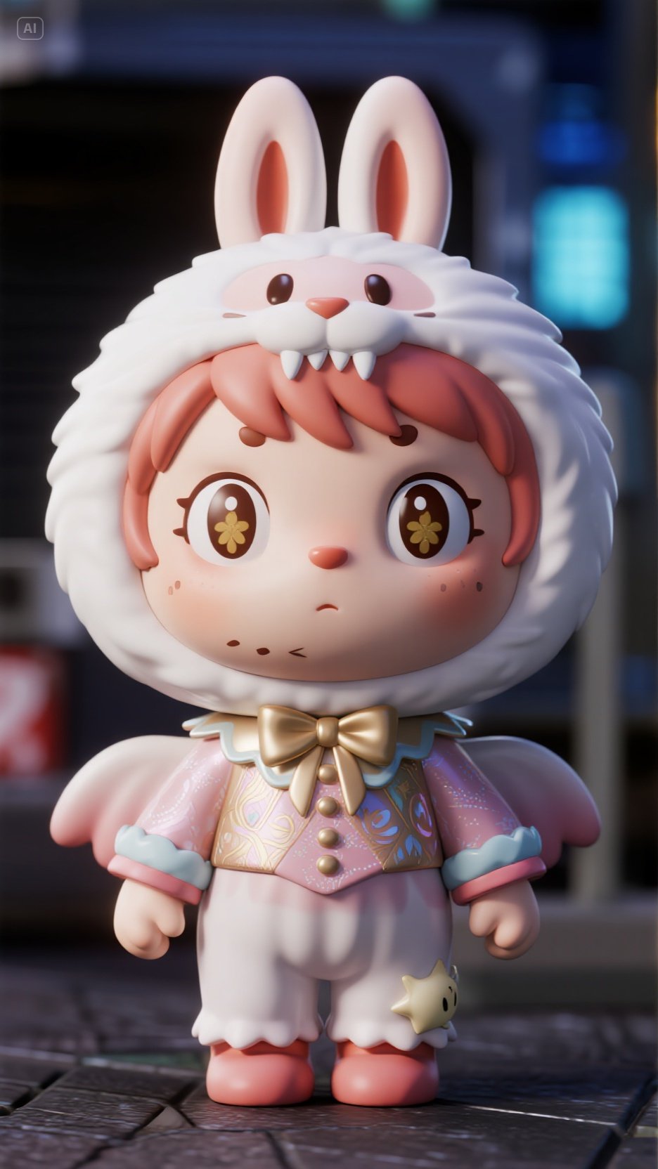 Labubu 3D: Transforming Digital Art into Tangible Delight - Original Image